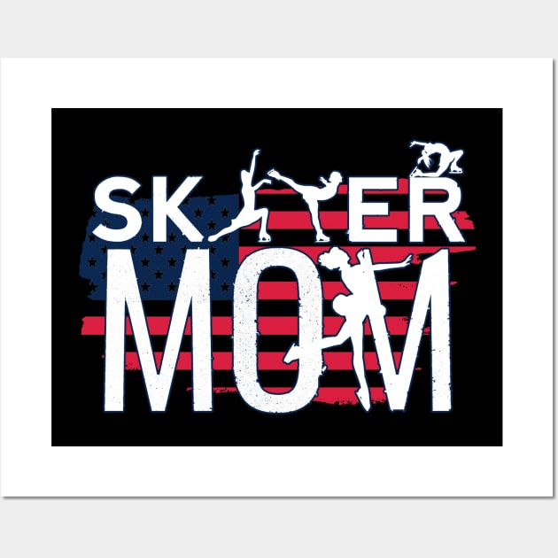 All American Figure Skating Mom Wall Art by M Dee Signs